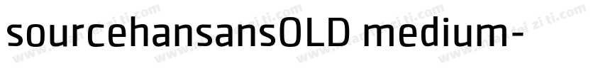 sourcehansansOLD medium字体转换